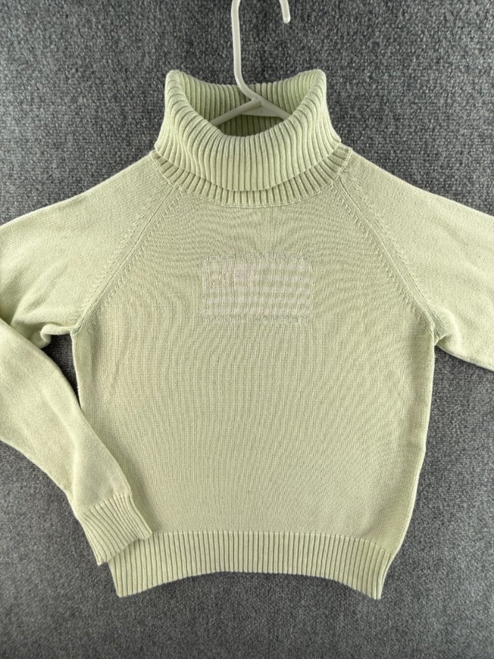 Ralph Lauren Polo Jeans Flag Sweater Cotton XL Embroidered Turtleneck Knit